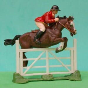 SOLD Britains Show-jumper - PINK PVC Rider!