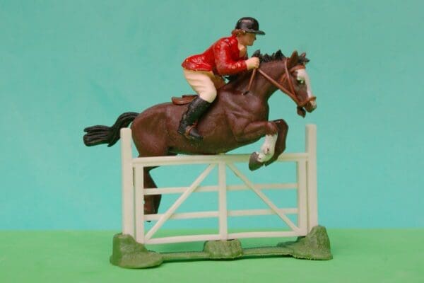 SOLD Britains Show-jumper - PINK PVC Rider!