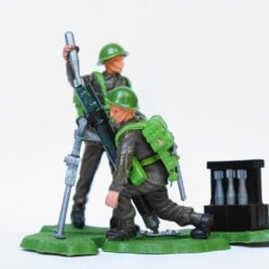 SOLD Swoppet Infantry in Action! Mortar Crew Set