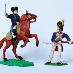 SOLD Timpo Battle Waterloo Mounted Napoleon & Imperial Guard