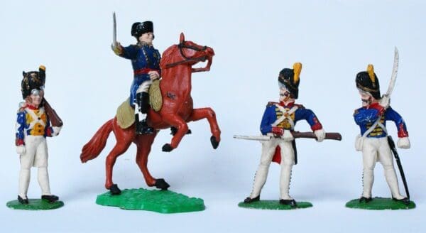 SOLD Timpo Battle Waterloo Mounted Napoleon & Imperial Guard