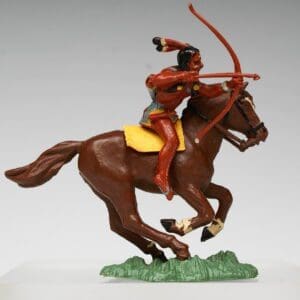 SOLD Herald Zang Indian Brave - Brown Horse SMOOTH Plastic