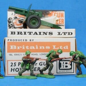 SOLD Swoppet Infantry in Action & 25-Pounder Gun MIB