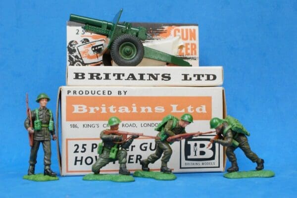 SOLD Swoppet Infantry in Action & 25-Pounder Gun MIB