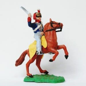 SOLD Timpo Battle of Waterloo British Mounted Hussar