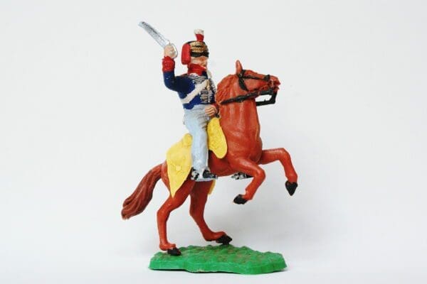 SOLD Timpo Battle of Waterloo British Mounted Hussar