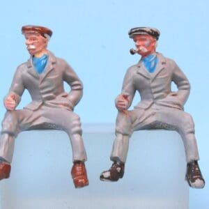 SOLD Britains Tractor Rider, Grey Plastic - Late PVC Issue!