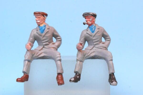 SOLD Britains Tractor Rider, Grey Plastic - Late PVC Issue!