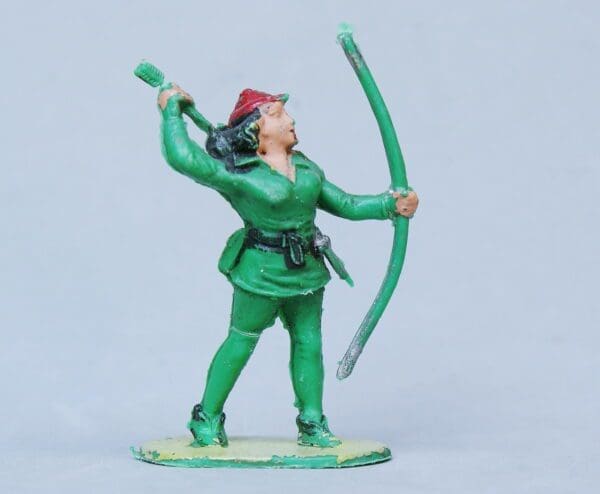 SOLD Cherilea Maid Marian, Disguised as Robin Hood, Firing Bow