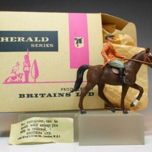 SOLD Male Rider & Horse Riding Model Early Box
