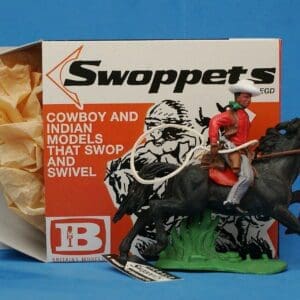 SOLD Swoppet Cowboy with Lasso Mounted (2nd Issue) #2
