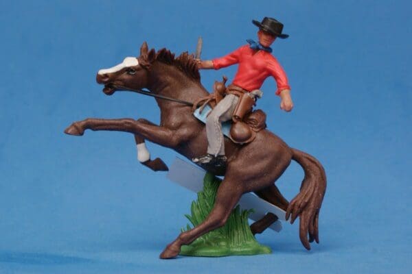 SOLD Swoppet Cowboy Knife Fighter Mounted (2nd Series)