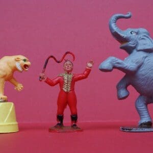 SOLD Charbens Circus Lion Tamer, Tiger, Elephant & Tub