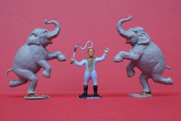 SOLD Charbens Circus Lion Tamer & Performing Elephants