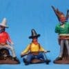 SOLD Britains Swoppet Cowboys 3-Figures (2nd Series)