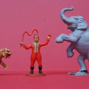 SOLD Charbens Circus Lion Tamer, Tiger & Elephant