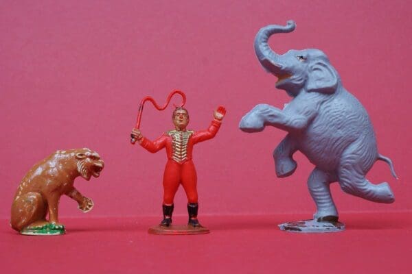 SOLD Charbens Circus Lion Tamer, Tiger & Elephant