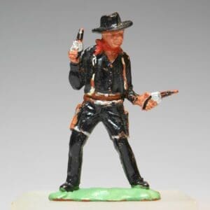 SOLD Herald Cowboy Firing Twin Guns GLOSS Black Variant