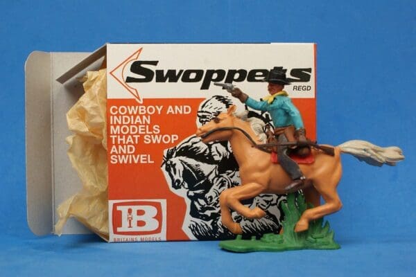 SOLD Swoppet Cowboy Firing Mounted (2nd Series)