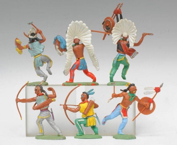 Britains Swoppet Indians - Full Set of 6 Poses - Image 3