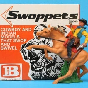 SOLD Swoppet Cowboy Firing Twin Guns Mounted