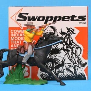 SOLD Swoppet Cowboy Firing Rifle Mounted