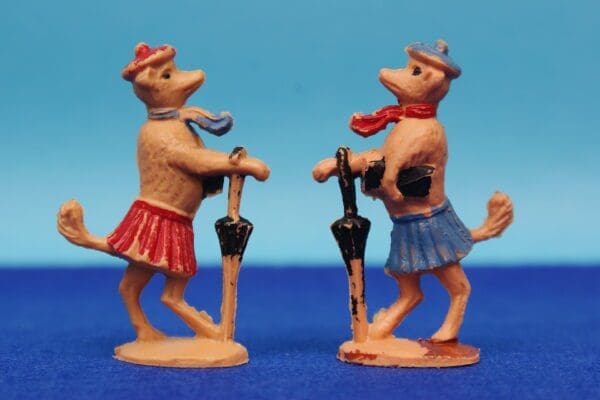 SOLD Charbens Circus Performing Dogs - Tan Plastic