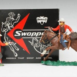 Swoppet Bank Robber Mounted & On Foot RED Torso