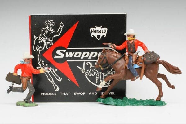 Swoppet Bank Robber Mounted & On Foot RED Torso