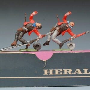 SOLD Herald 'Swoppet' Cowboy Wounded with Arrow Trade Box