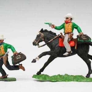 Swoppet Bank Robber Mounted & On Foot GREEN Torso