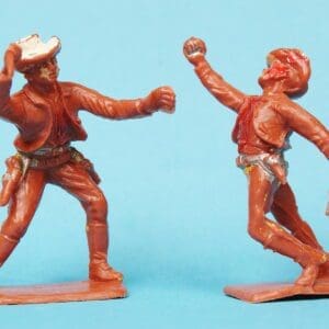 SOLD Cherilea 54mm Cowboys: Knife-fighter & Punching