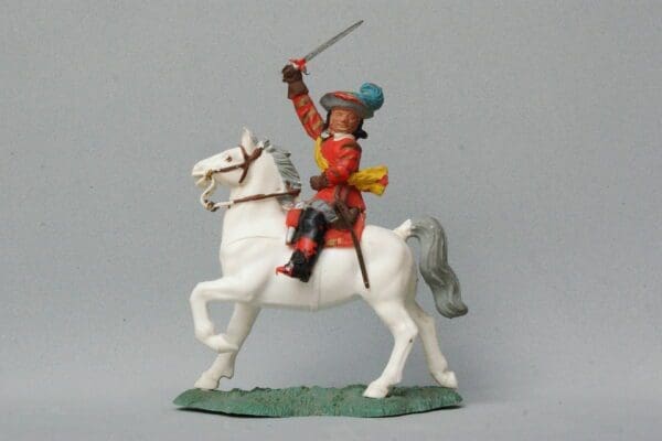 SOLD ECW Mounted Cavalier Officer - SMOOTH Plastic Horse
