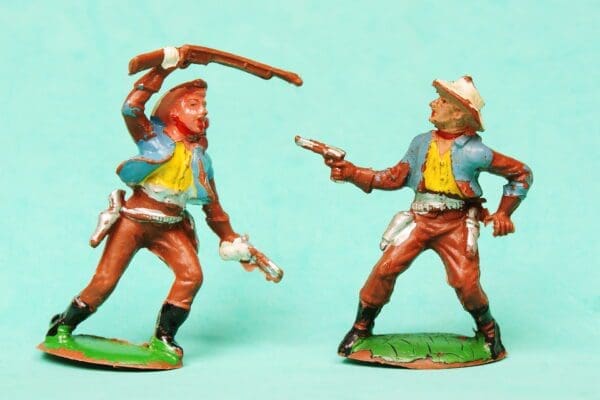 NEW! Cherilea Cowboys - Early Plastic - Matching Pair