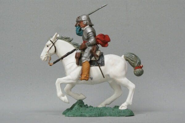 SOLD ECW Roundhead Officer, Mounted - SMOOTH Plastic Horse