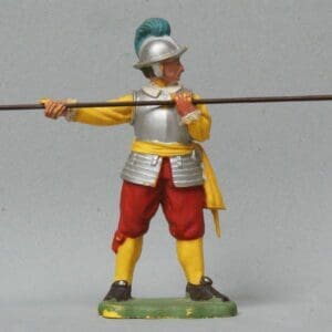 SOLD ECW Roundhead Pikeman - YELLOW Plastic