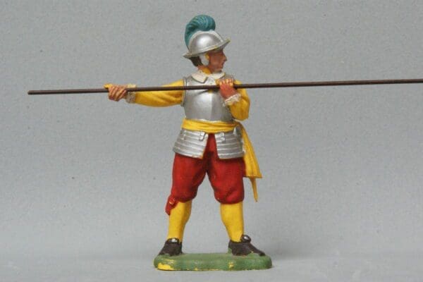 SOLD ECW Roundhead Pikeman - YELLOW Plastic