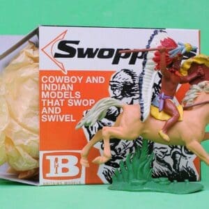 SOLD Swoppet Indian Chief with Spear (2nd Issue Horse)