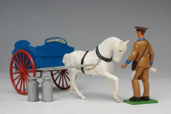 SOLD Britains Milk Float (Blue) with Plastic Milkman