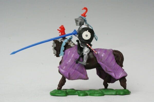 SOLD Swoppet C15th Mounted Knight Charging