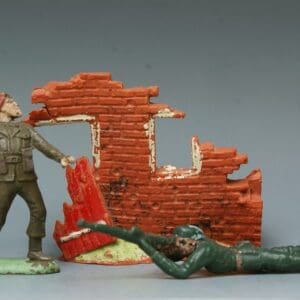 SOLD Hilco 60mm Khaki Infantry & Ruined Building