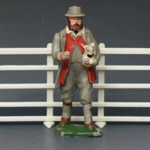 SOLD Britains Shepherd with Lamb from Lead Mould