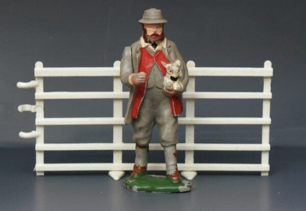 SOLD Britains Shepherd with Lamb from Lead Mould