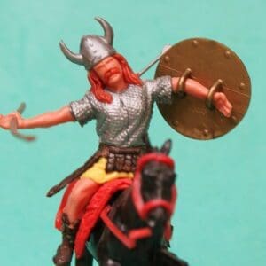 Timpo Mounted Viking, Wounded by Arrow