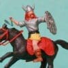 SOLD Timpo Mounted Viking, Swinging Axe