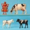 Hilco Farm Cow, Calves & Milkmaid - GREEN Trim