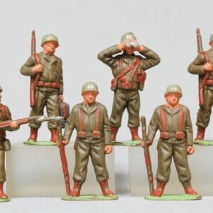 SOLD Timpo Solid Plastic US GI Soldiers - Matching Set!