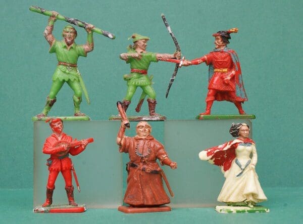 Crescent Robin Hood Set of 6 - Early Hand-painted