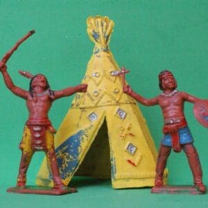 SOLD Cherilea 60mm Indians with Scarce Tepee!