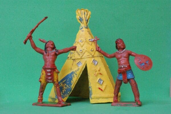 SOLD Cherilea 60mm Indians with Scarce Tepee!